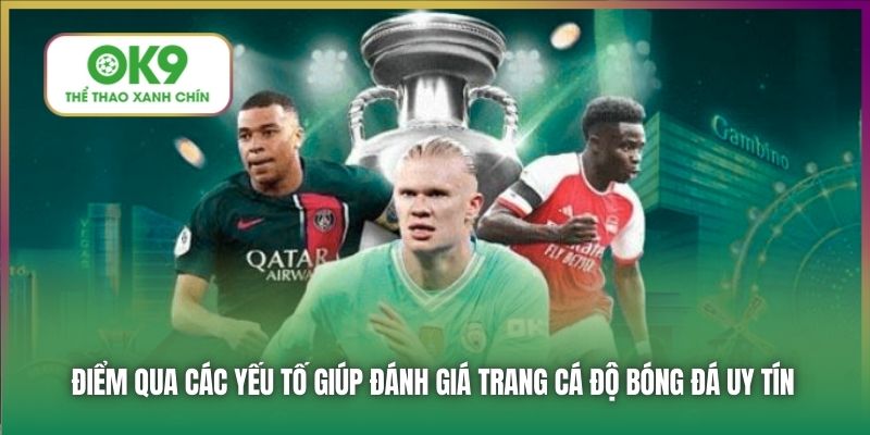 Điểm qua các yếu tố giúp đánh giá trang cá độ bóng đá uy tín