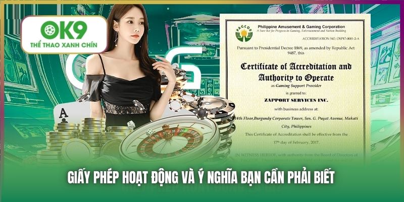 Giấy phép hoạt động và ý nghĩa bạn cần phải biết